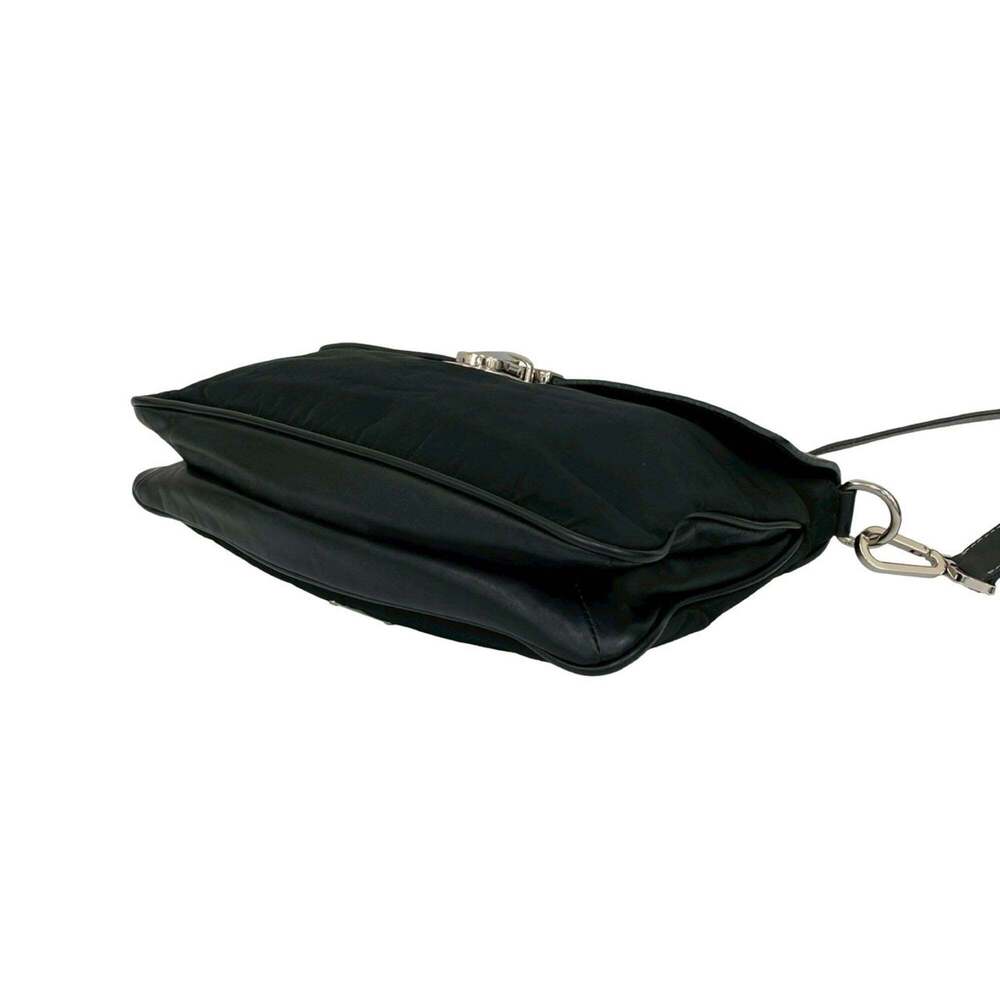 PRADA Black Leather Shoulder Bag - Picture 8 of 10